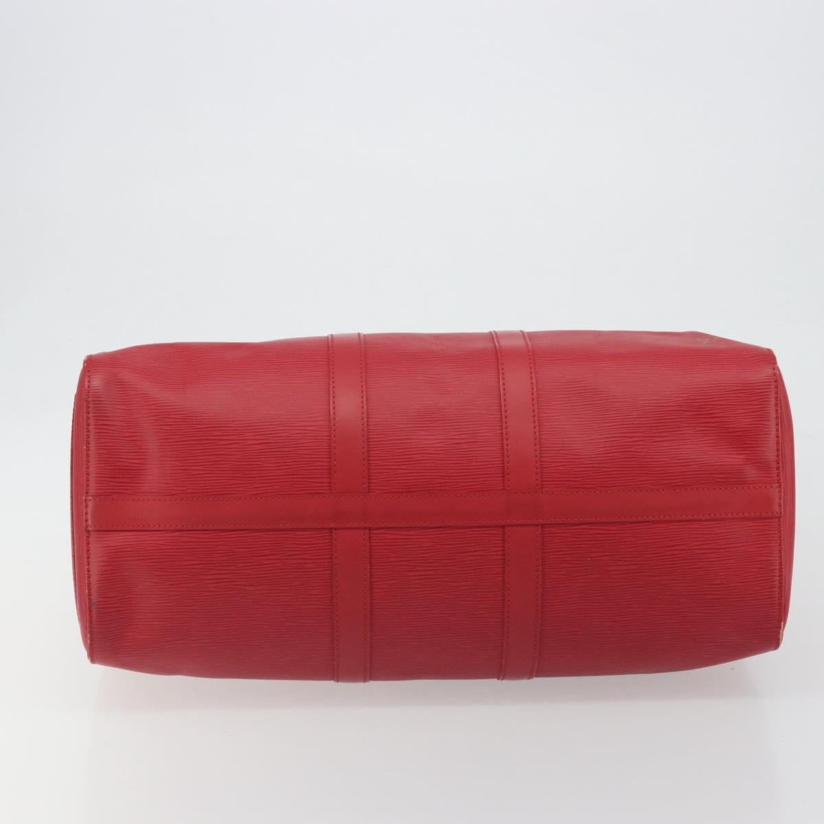 LOUIS VUITTON Epi Keepall 45 Boston Bag Red M42977 LV Auth 189520A - Jerrillo image 5