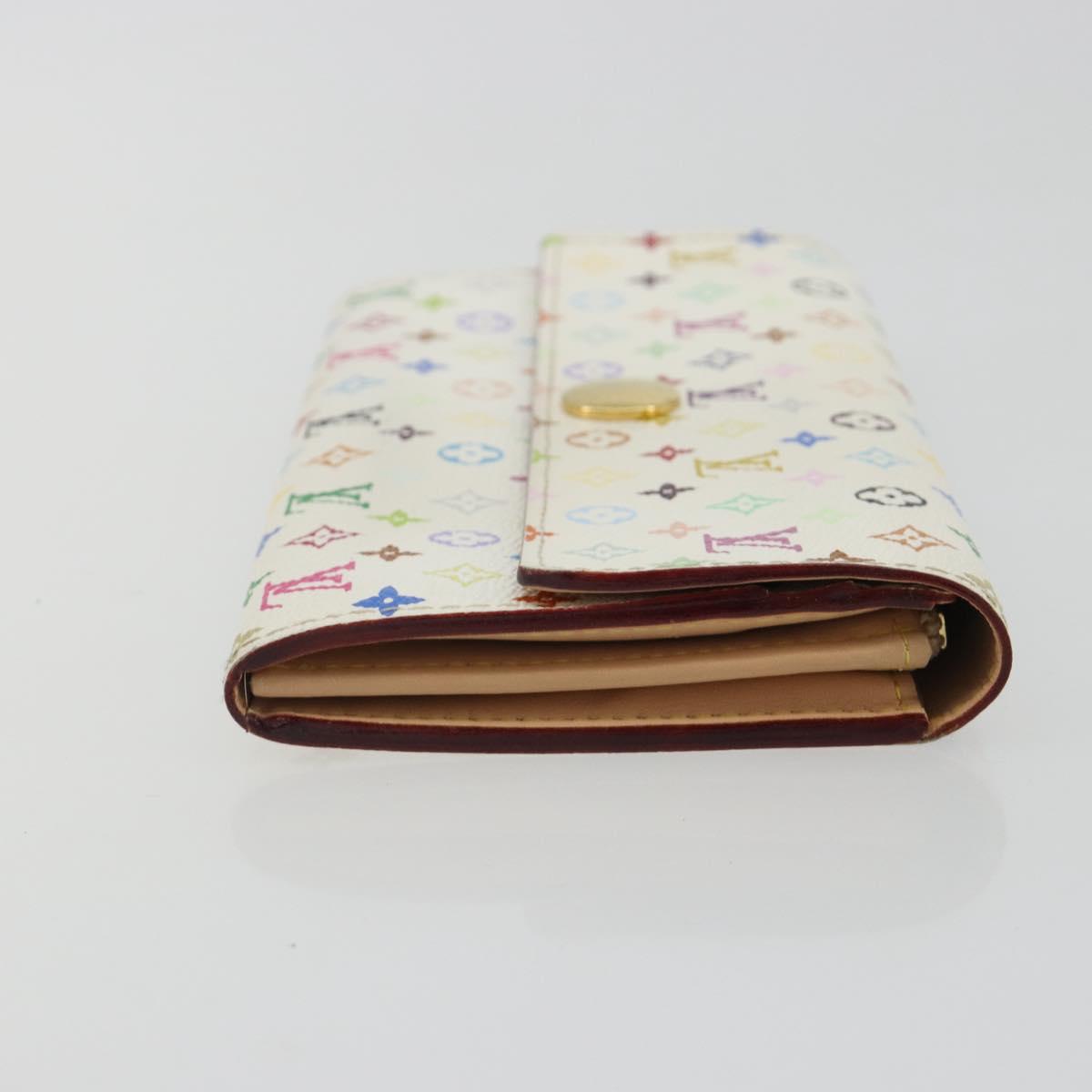 LOUIS VUITTON Multicolor Portefeuille Sarah Wallet White M93532 LV Auth 189570 - Jerrillo image 3