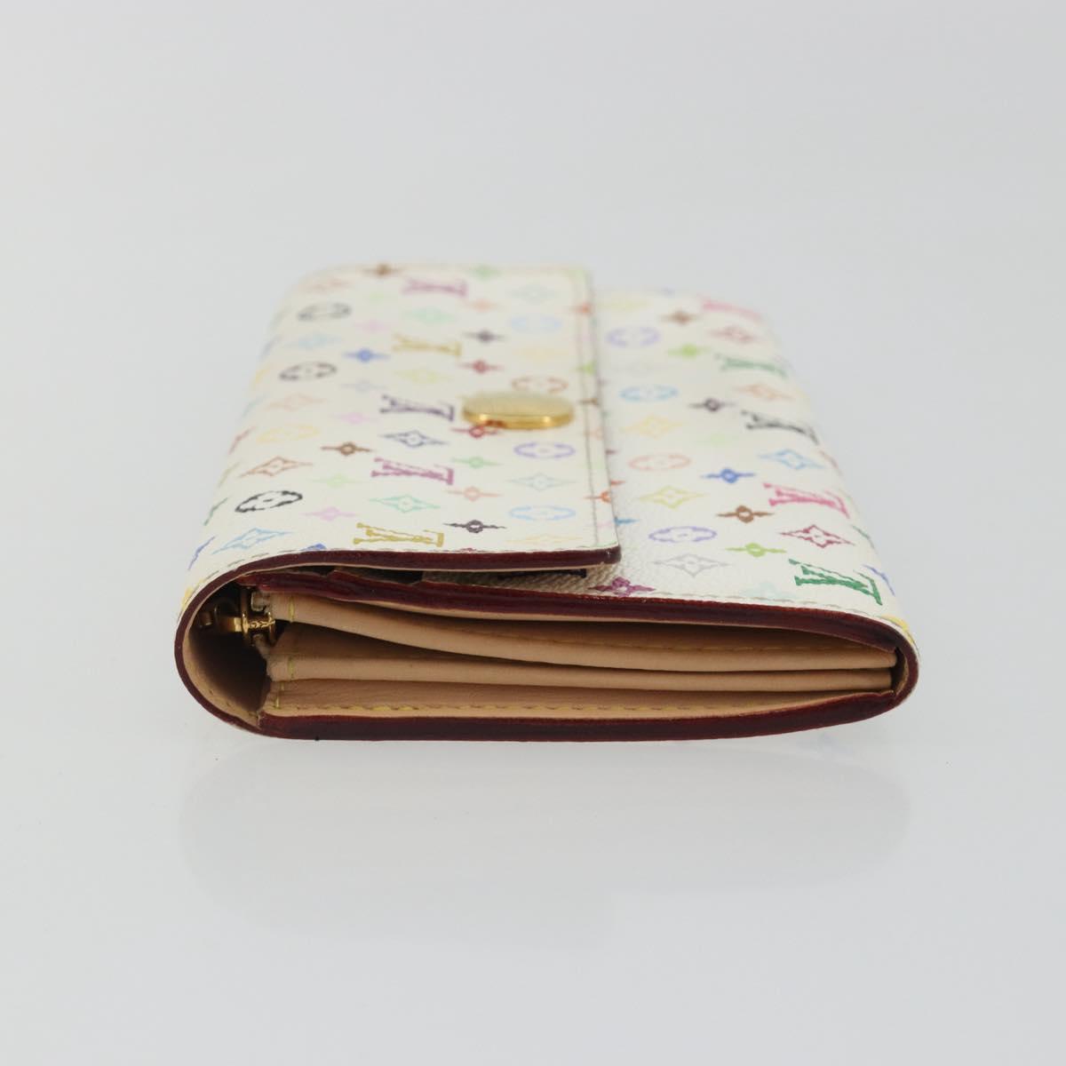 LOUIS VUITTON Multicolor Portefeuille Sarah Wallet White M93532 LV Auth 189570 - Jerrillo image 4