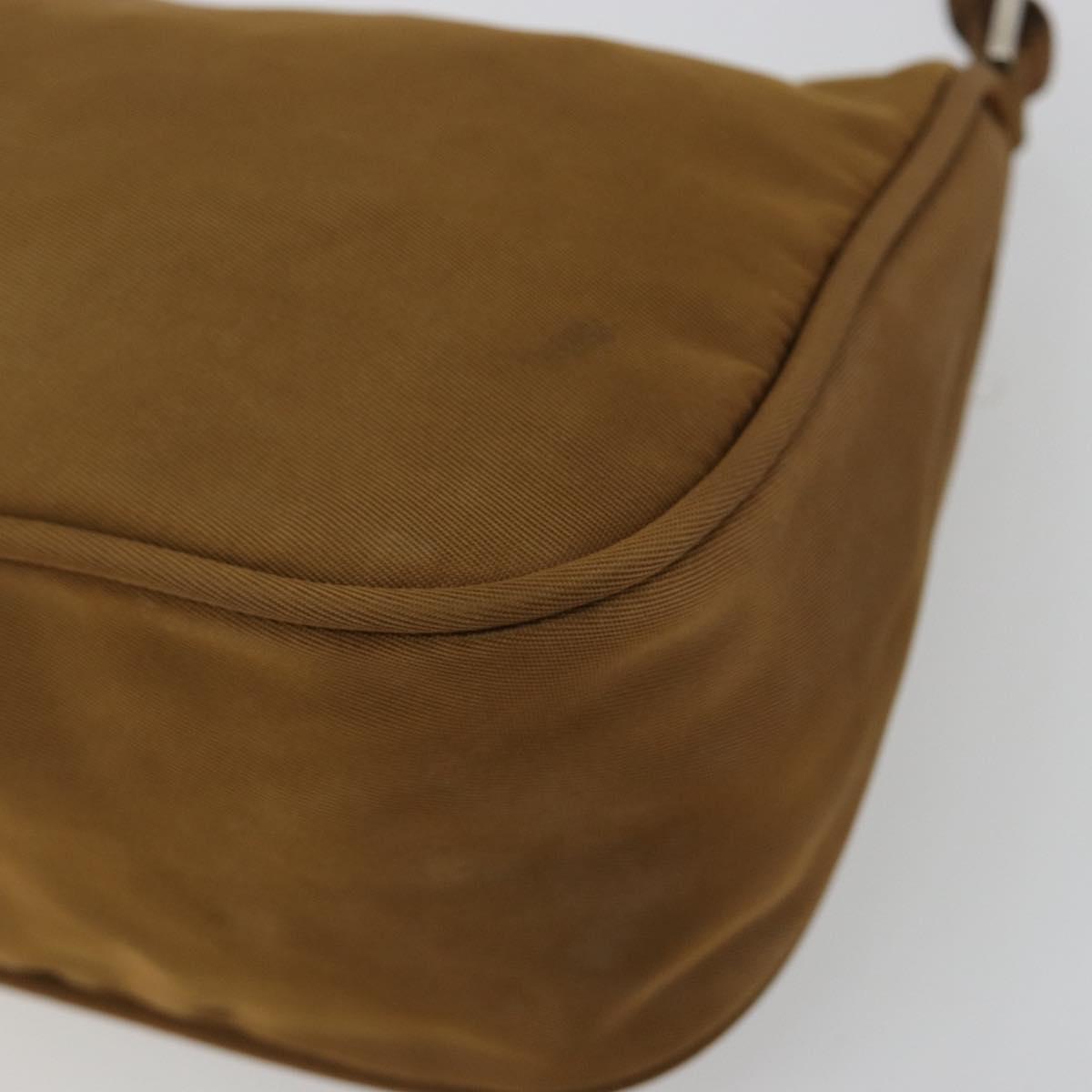 PRADA Accessory Pouch Nylon Brown Silver Auth 189617 - Jerrillo image 10
