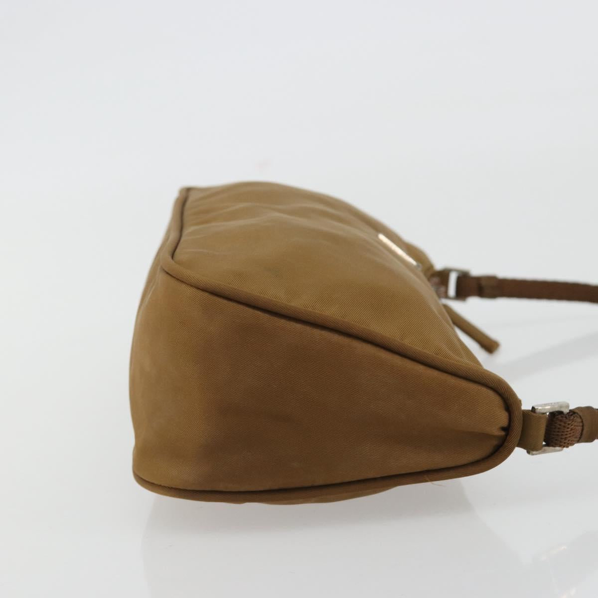 PRADA Accessory Pouch Nylon Brown Silver Auth 189617 - Jerrillo image 4