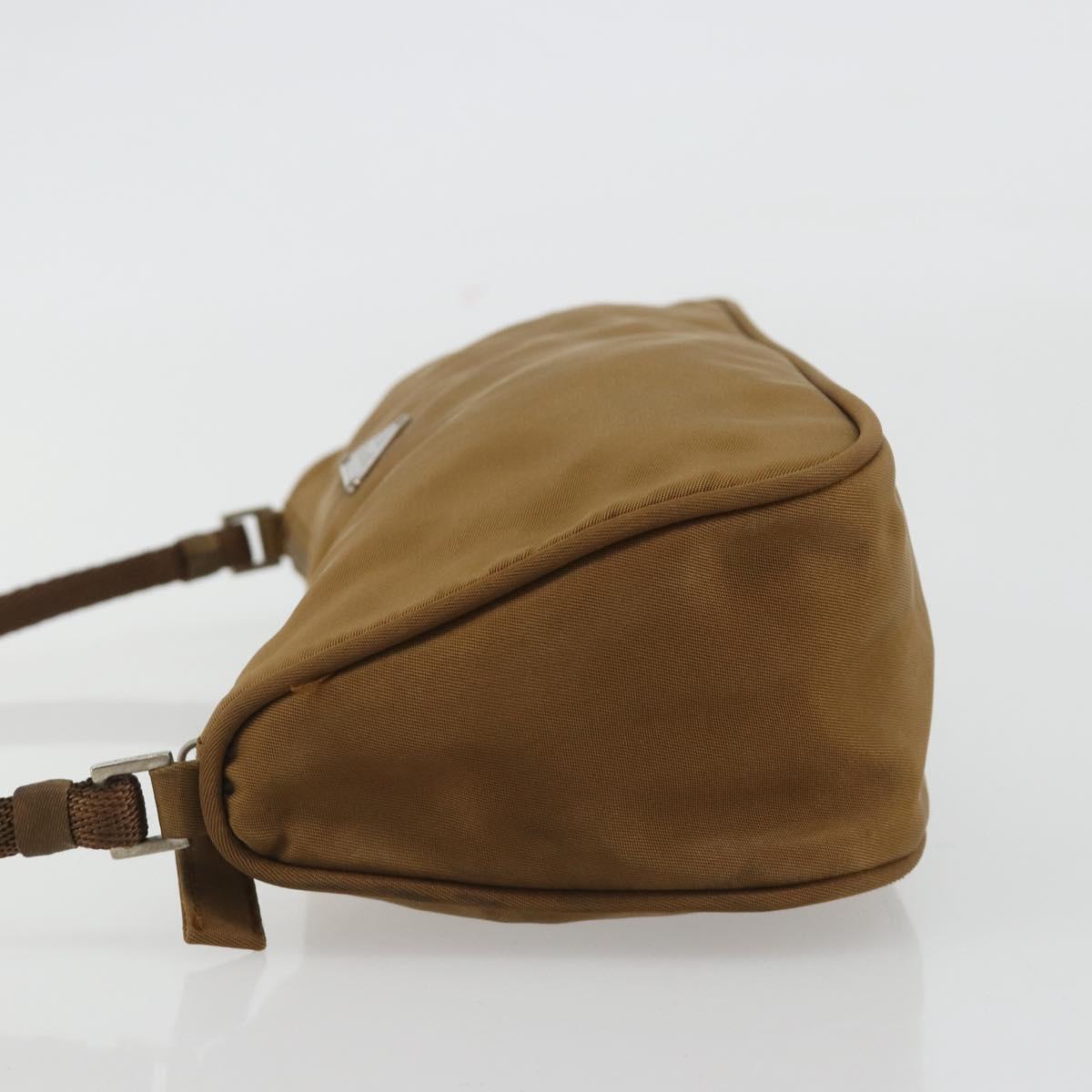 PRADA Accessory Pouch Nylon Brown Silver Auth 189617 - Jerrillo image 5