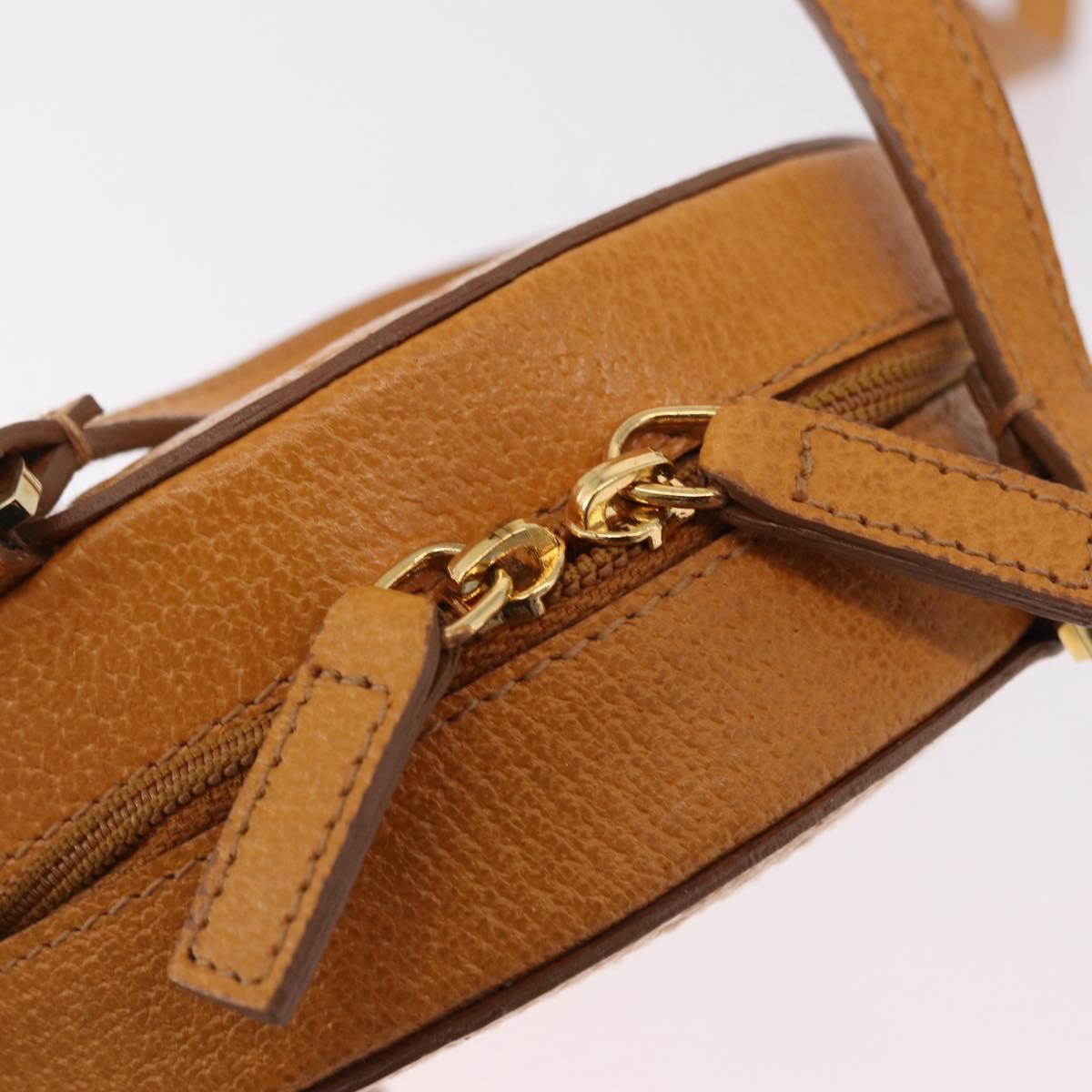 BVLGARI Shoulder Bag Leather Brown Gold Auth 189645A - Jerrillo image 9