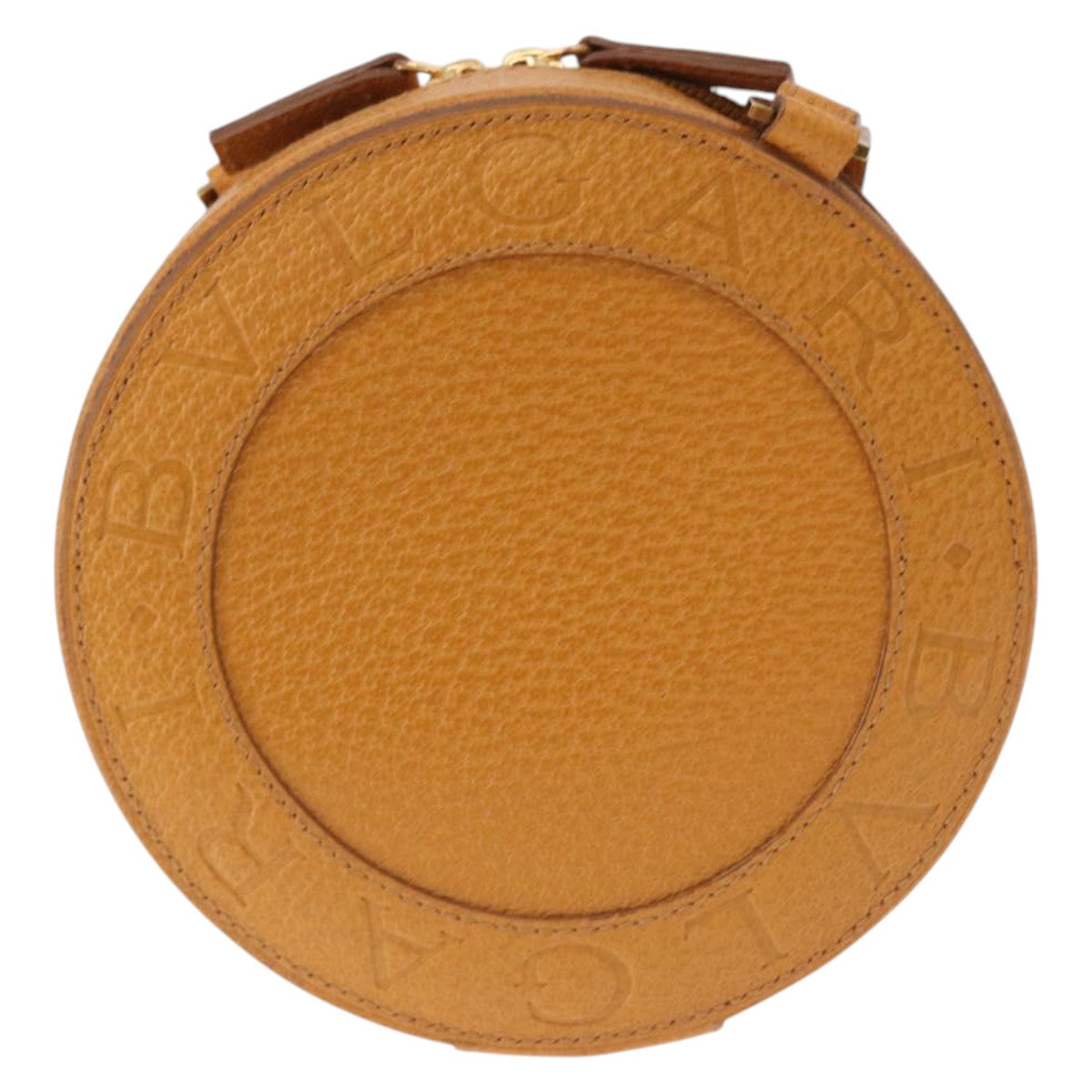 BVLGARI Shoulder Bag Leather Brown Gold Auth 189645A - Jerrillo image 2