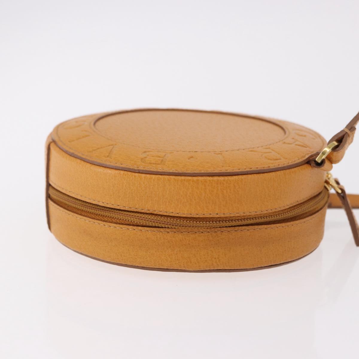 BVLGARI Shoulder Bag Leather Brown Gold Auth 189645A - Jerrillo image 3
