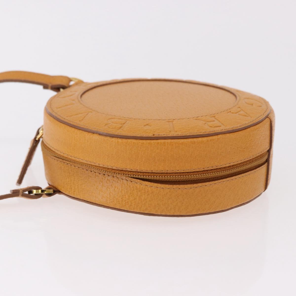 BVLGARI Shoulder Bag Leather Brown Gold Auth 189645A - Jerrillo image 4