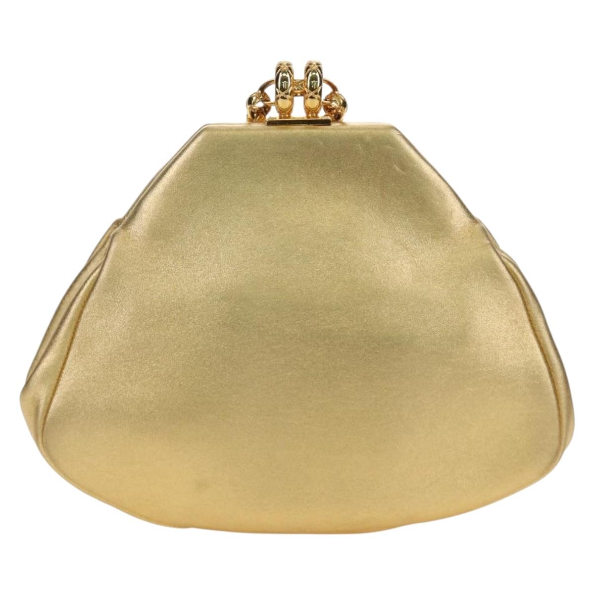 CHANEL Chain Shoulder Bag Leather Gold CC Auth 189731SM - Jerrillo image 2