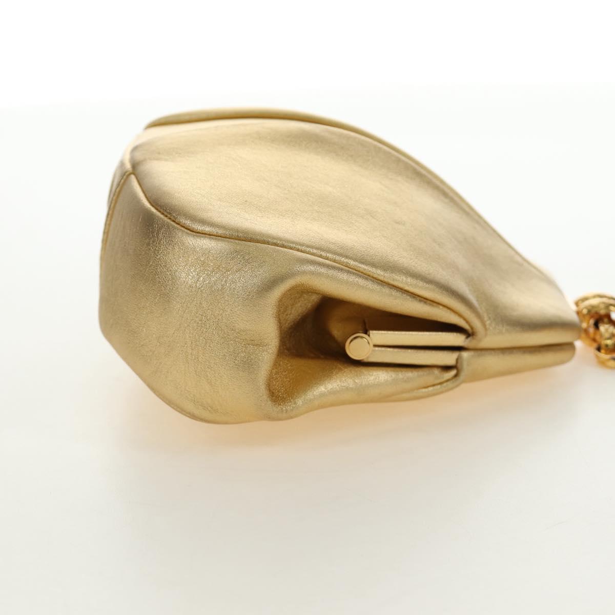 CHANEL Chain Shoulder Bag Leather Gold CC Auth 189731SM - Jerrillo image 4