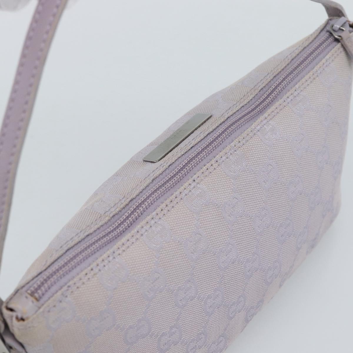 GUCCI GG Canvas Accessory Pouch Lavende Silver 07198 Auth 189988A - Jerrillo image 6