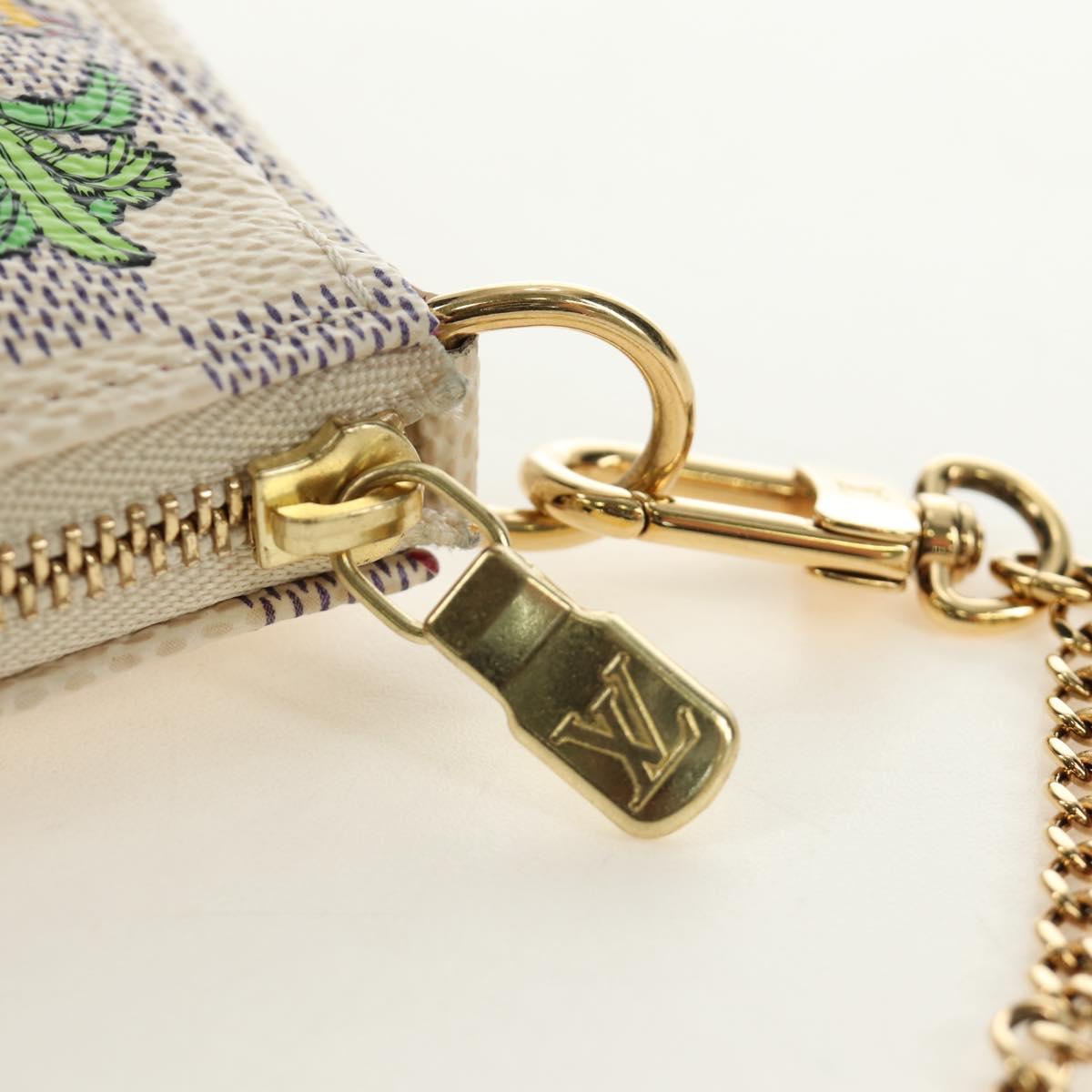 LOUIS VUITTON Damier Azur Vivienne Mini Pochette Accessoires Auth 190031SM - Jerrillo image 9