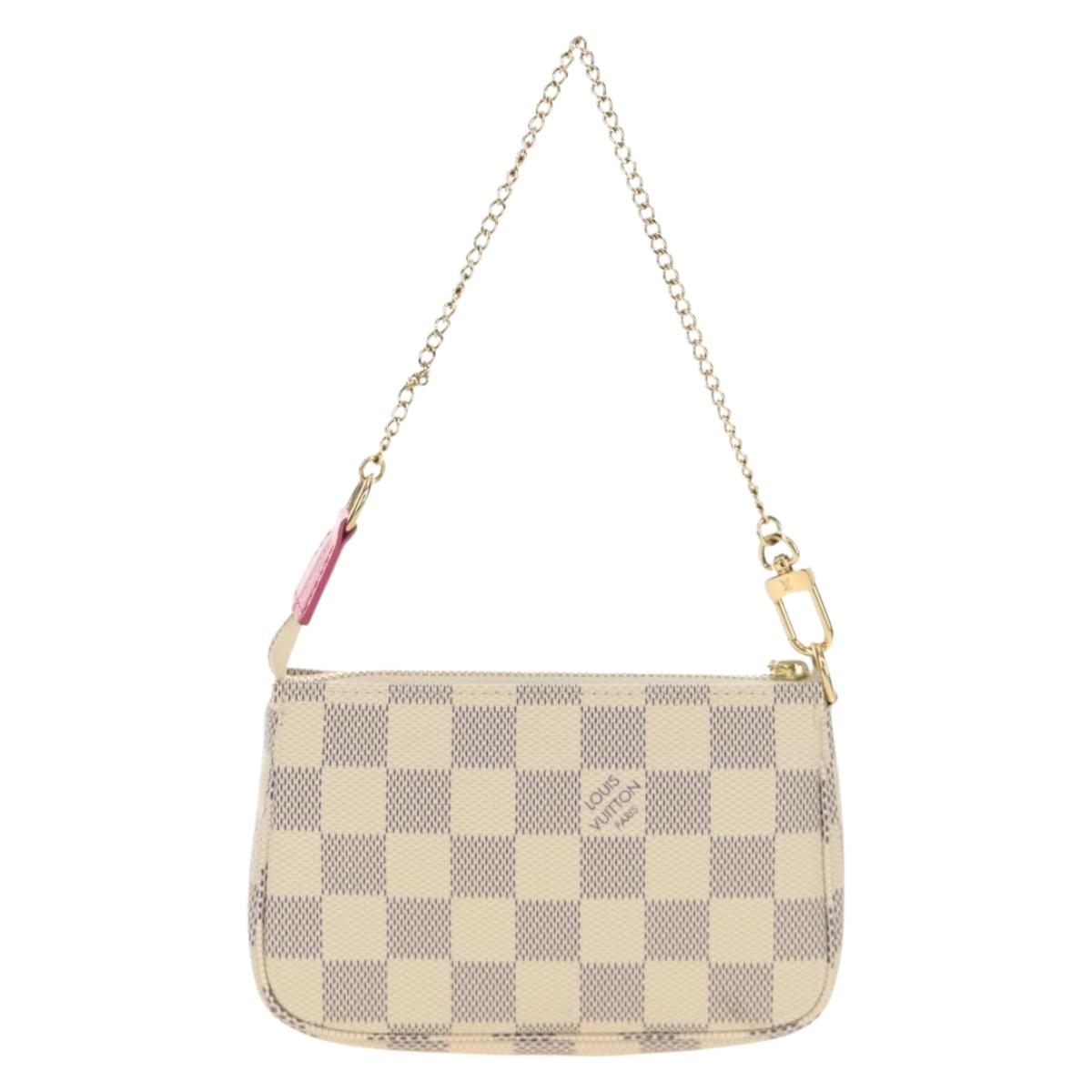 LOUIS VUITTON Damier Azur Vivienne Mini Pochette Accessoires Auth 190031SM - Jerrillo image 2