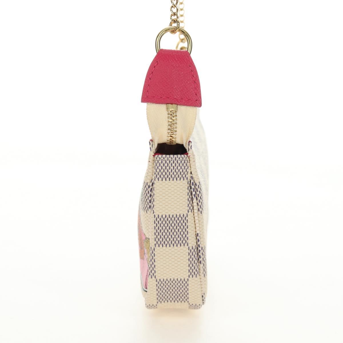 LOUIS VUITTON Damier Azur Vivienne Mini Pochette Accessoires Auth 190031SM - Jerrillo image 3