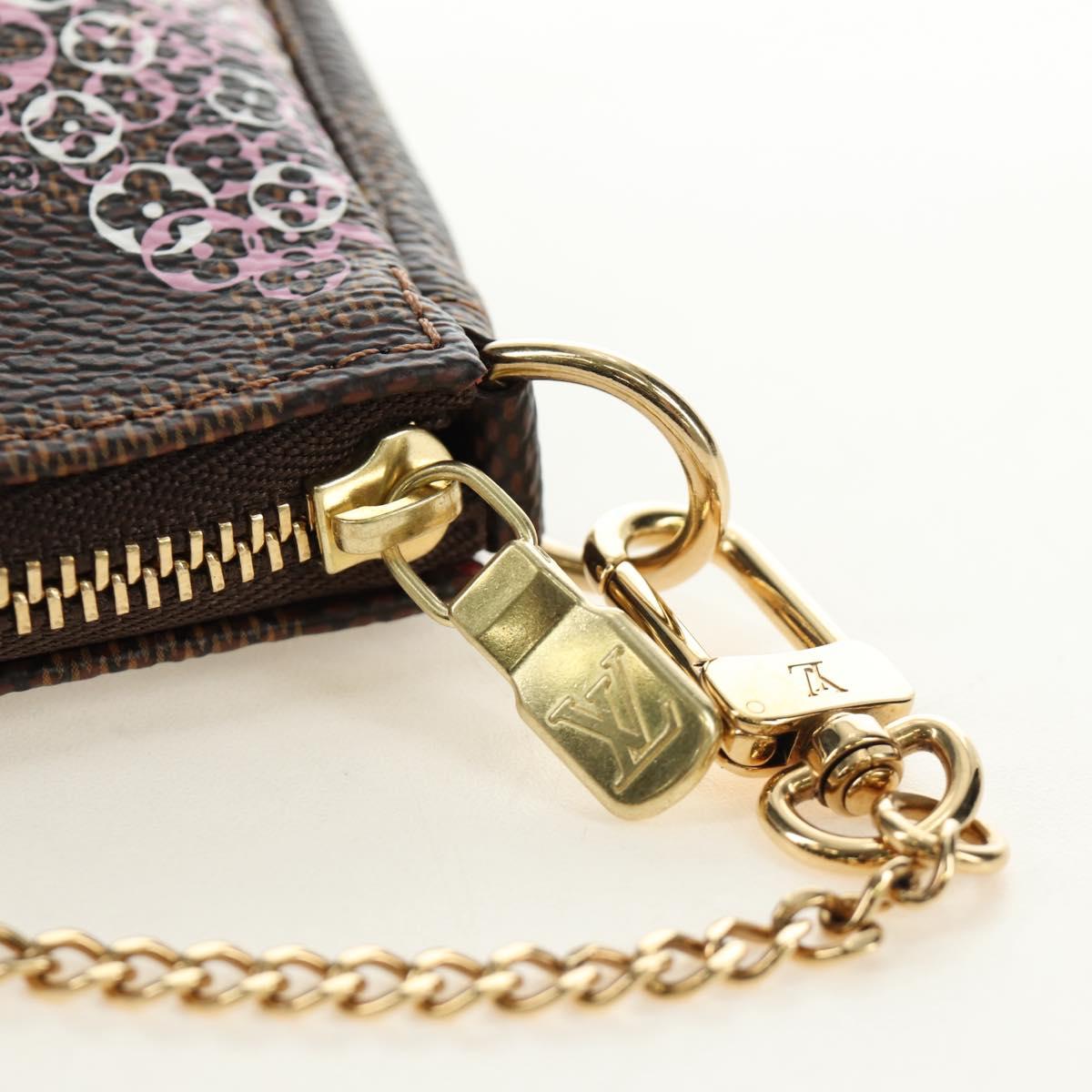 LOUIS VUITTON Damier Ebene Vivienne Mini Pochette Accessoires Auth 190175M - Jerrillo image 9