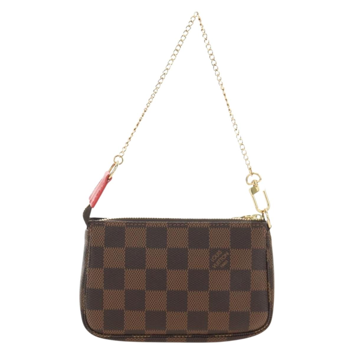 LOUIS VUITTON Damier Ebene Vivienne Mini Pochette Accessoires Auth 190175M - Jerrillo image 2
