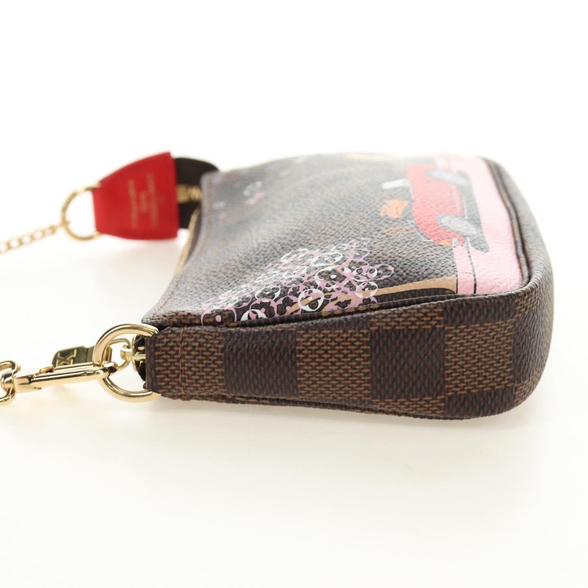 LOUIS VUITTON Damier Ebene Vivienne Mini Pochette Accessoires Auth 190175M - Jerrillo image 3