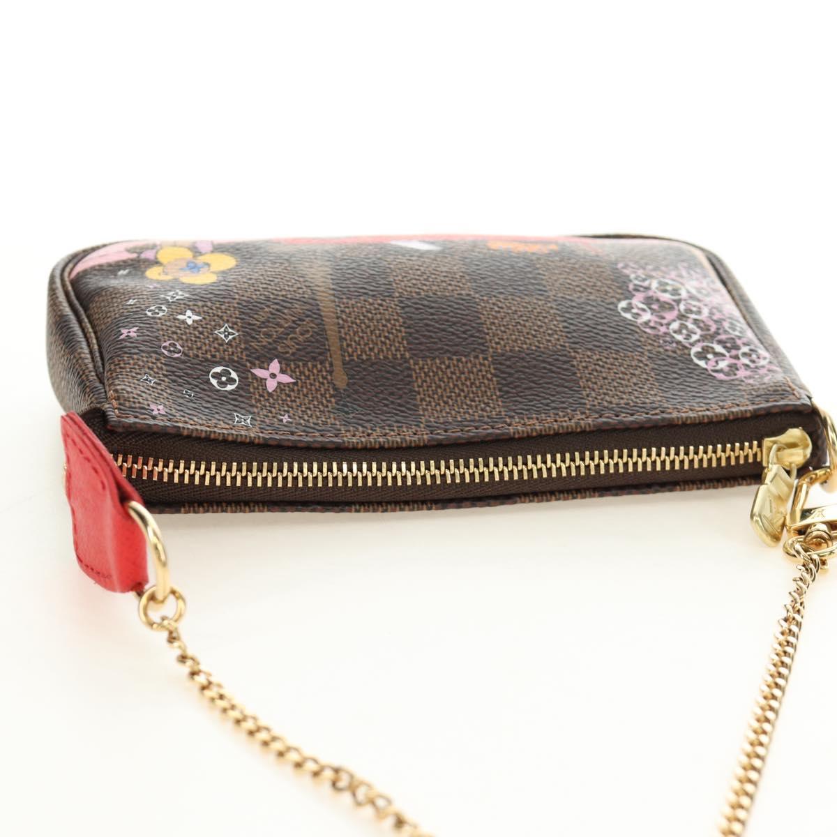 LOUIS VUITTON Damier Ebene Vivienne Mini Pochette Accessoires Auth 190175M - Jerrillo image 6