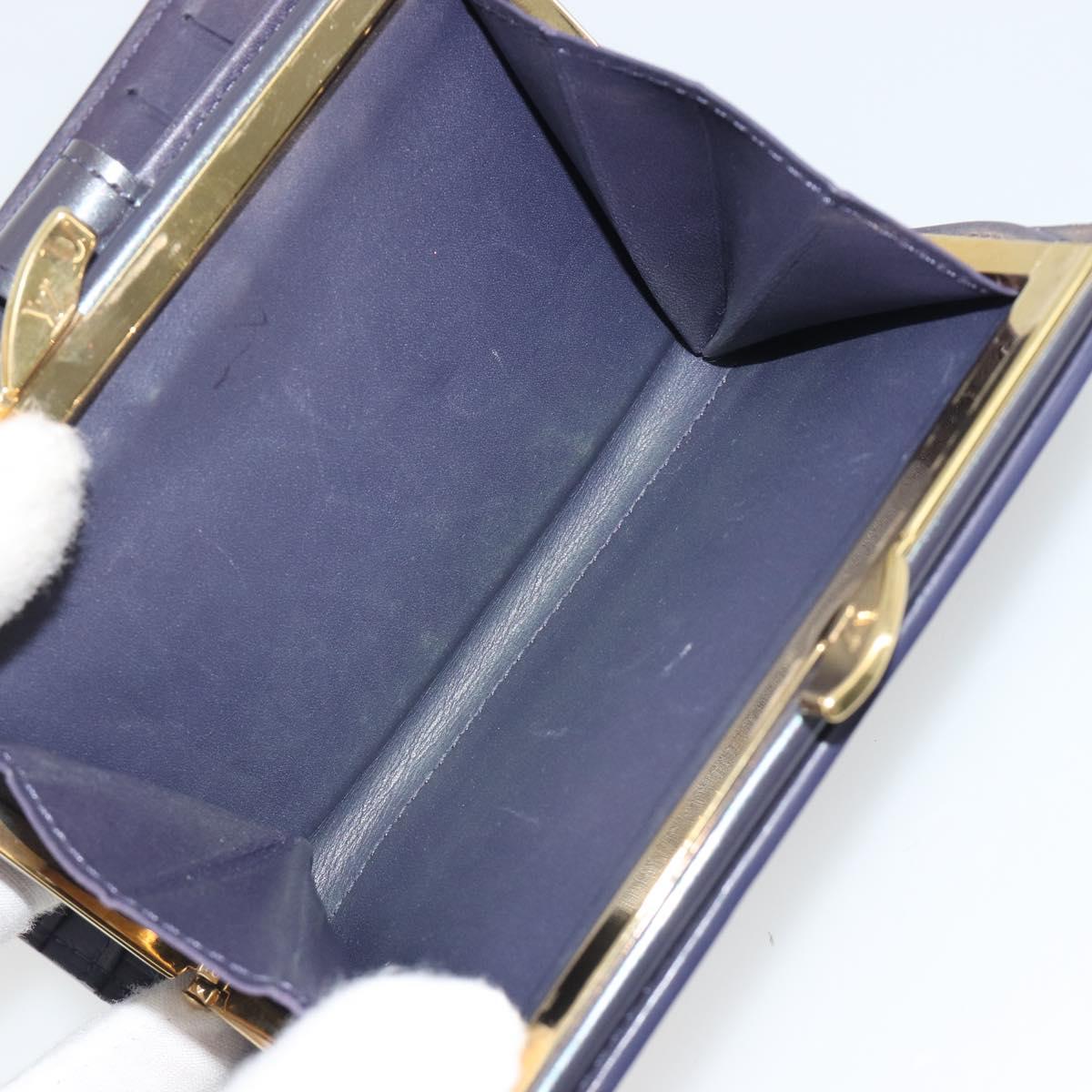 LOUIS VUITTON Vernis Porte Monnaie Viennois Wallet Violet LV Auth 190224A - Jerrillo image 9