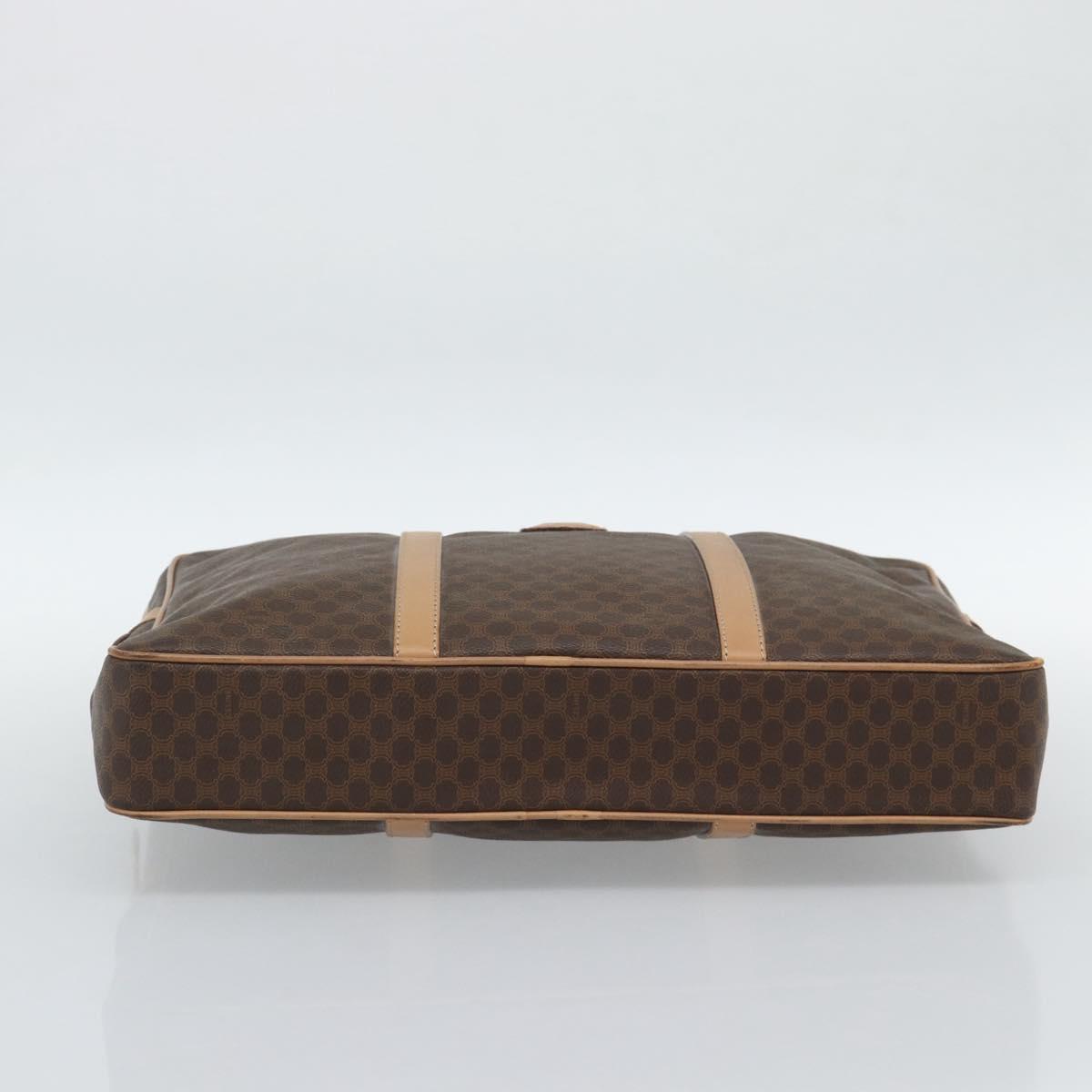 CELINE Macadam Canvas Business Bag PVC Leather Brown Gold Auth 190276 - Jerrillo image 9