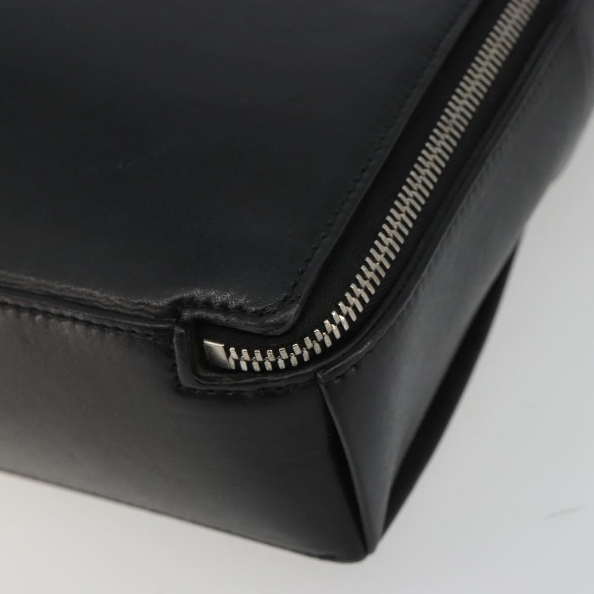 BOTTEGA VENETA Maxi INTRECCIATO Bag Leather 2way Black Silver Auth 190305 - Jerrillo image 9