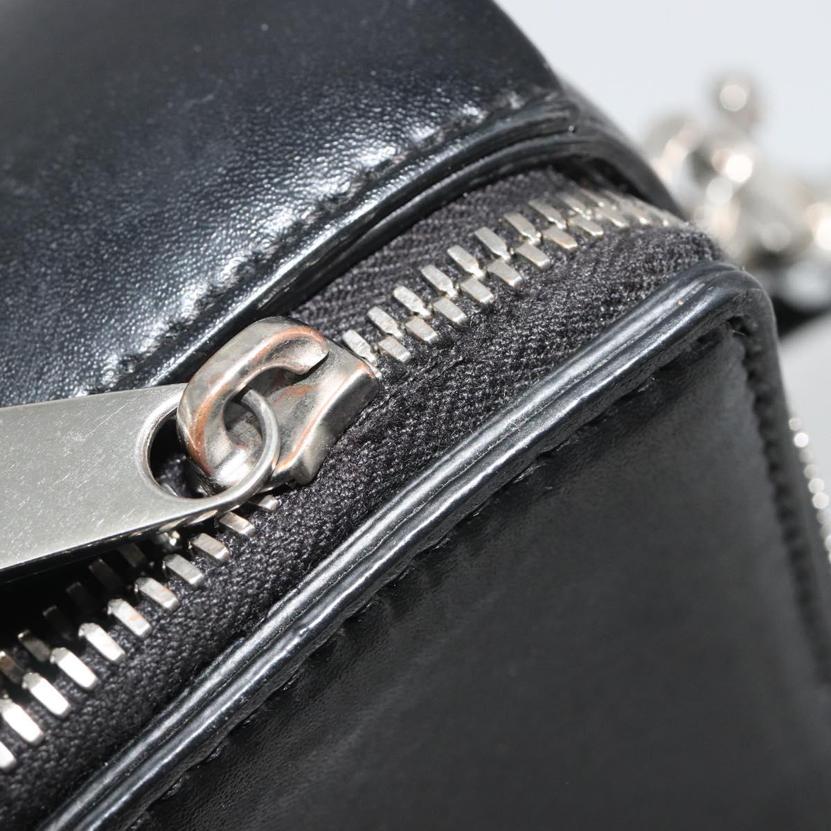 BOTTEGA VENETA Maxi INTRECCIATO Bag Leather 2way Black Silver Auth 190305 - Jerrillo image 10