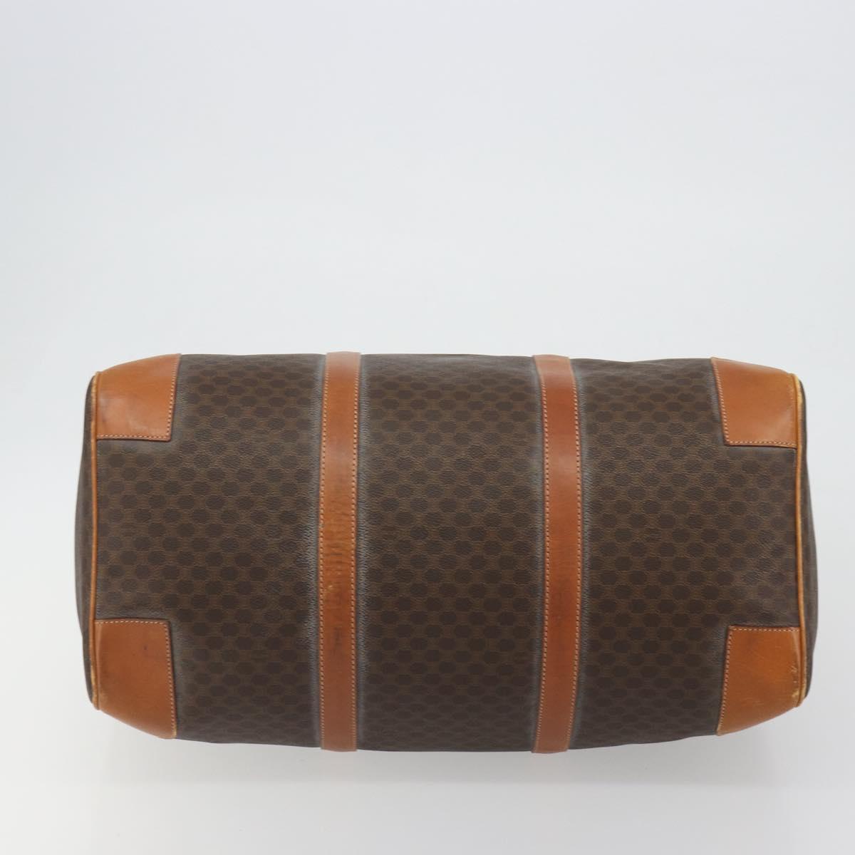 CELINE Macadam Canvas Boston Bag PVC Leather Brown Gold Auth 190319 - Jerrillo image 5