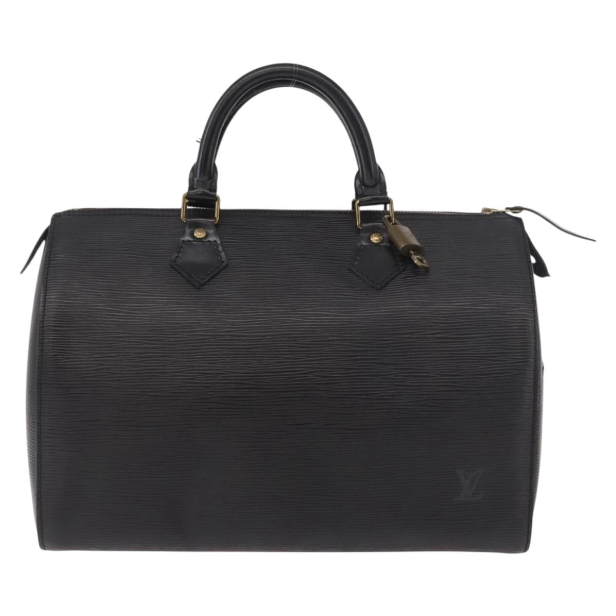 LOUIS VUITTON Epi Speedy 30 Hand Bag Noir Black M43002 LV Auth 190403SAV - Jerrillo image 2