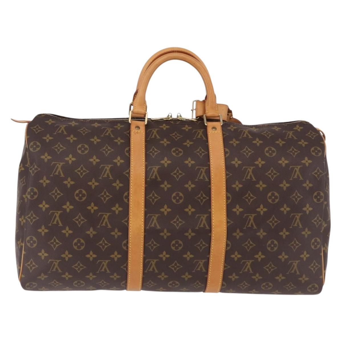 LOUIS VUITTON Monogram Keepall 50 Boston Bag M41426 LV Auth 190417A - Jerrillo image 2