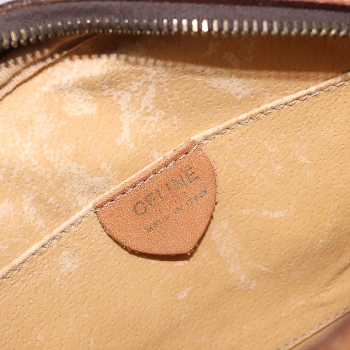 CELINE Macadam Canvas Shoulder Bag PVC Leather Brown Gold Auth 190422A - Jerrillo image 10
