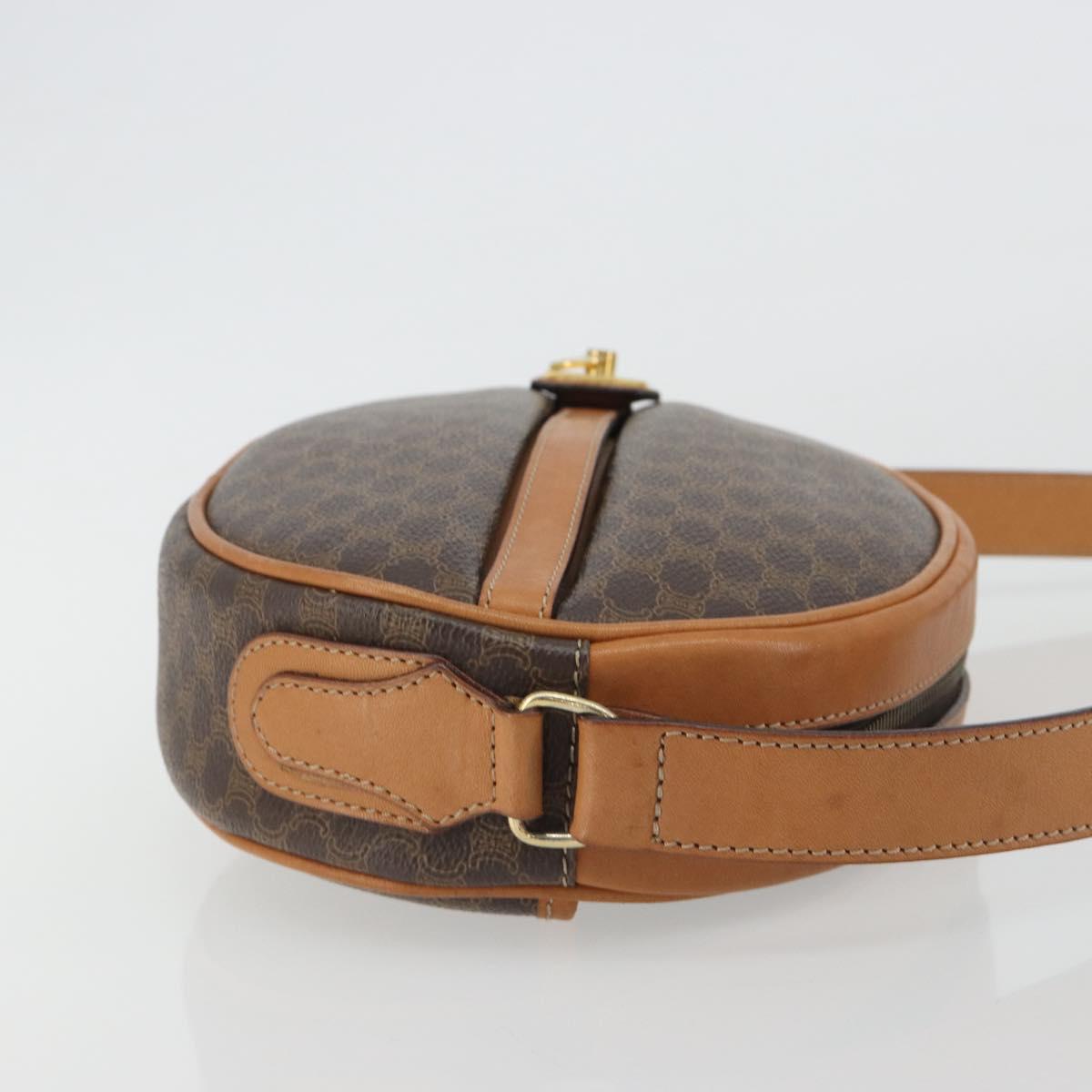 CELINE Macadam Canvas Shoulder Bag PVC Leather Brown Gold Auth 190422A - Jerrillo image 3