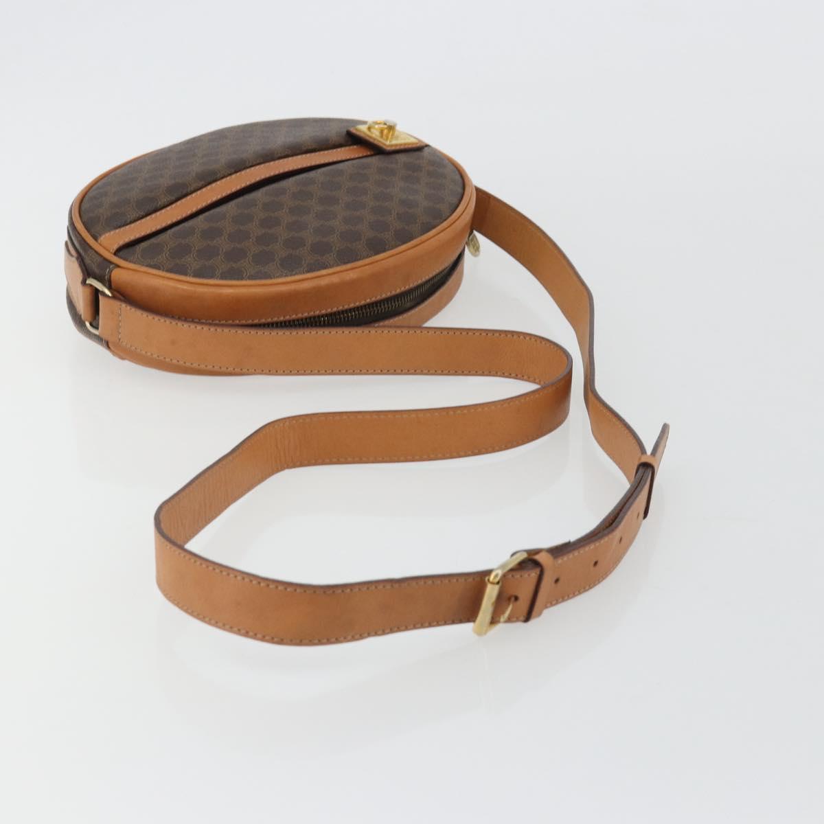 CELINE Macadam Canvas Shoulder Bag PVC Leather Brown Gold Auth 190422A - Jerrillo image 7