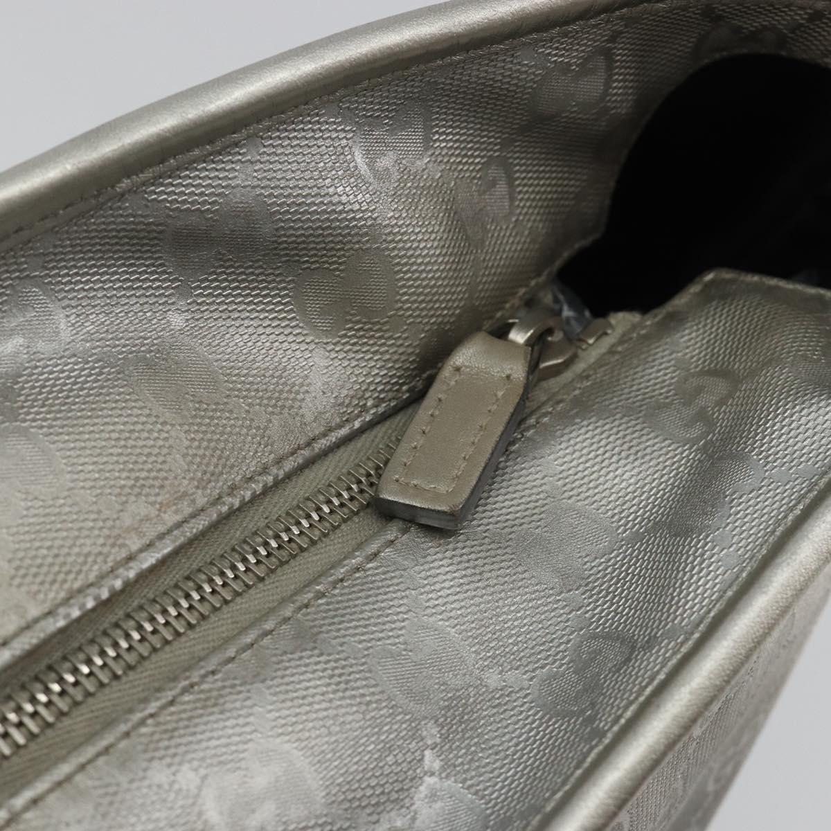 GUCCI GG implementation Tote Bag PVC Silver 211137 Auth 190504A - Jerrillo image 10
