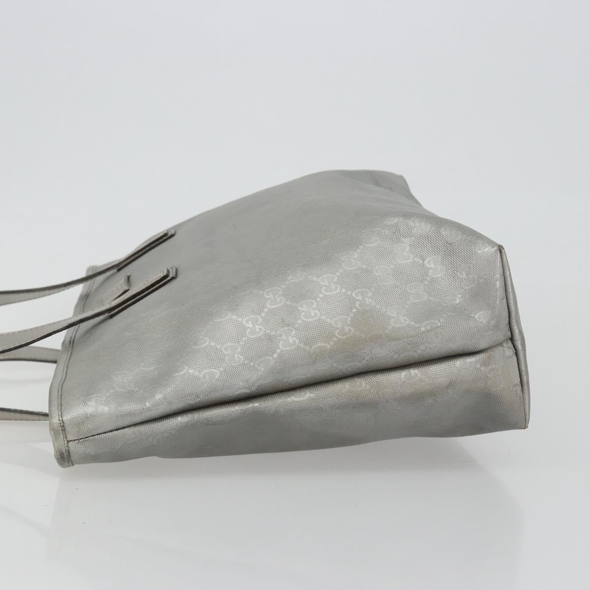 GUCCI GG implementation Tote Bag PVC Silver 211137 Auth 190504A - Jerrillo image 4