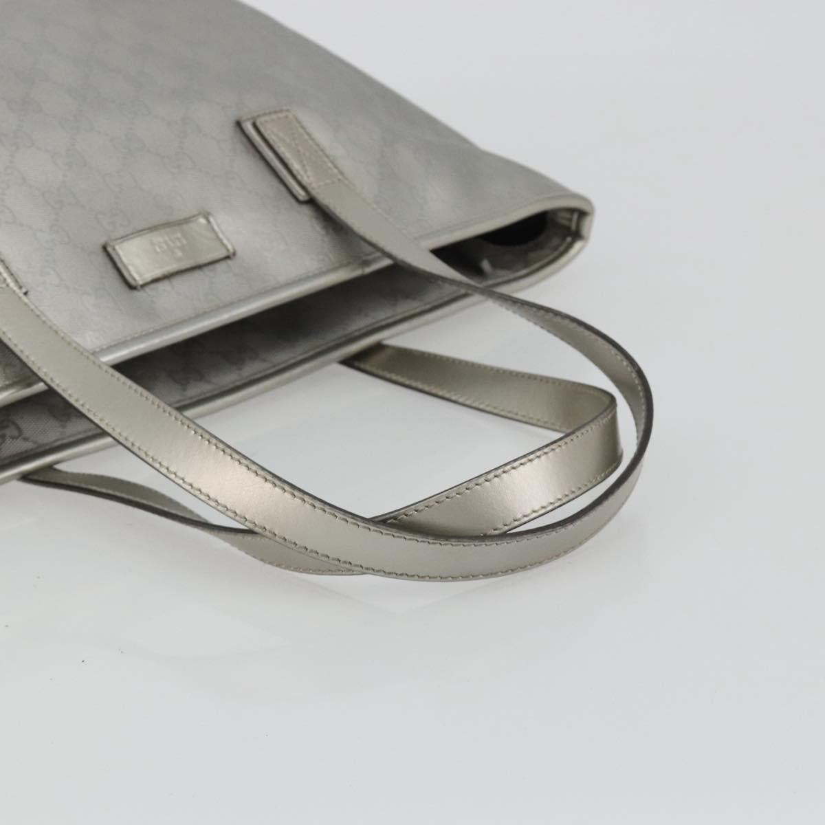 GUCCI GG implementation Tote Bag PVC Silver 211137 Auth 190504A - Jerrillo image 7