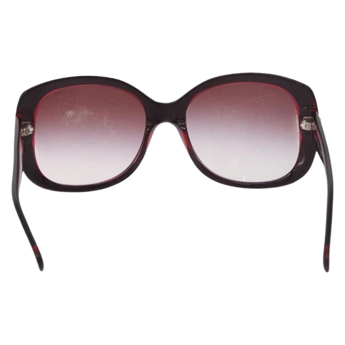 CHANEL Sunglasses Plastic Red CC Auth 190521 - Jerrillo image 3