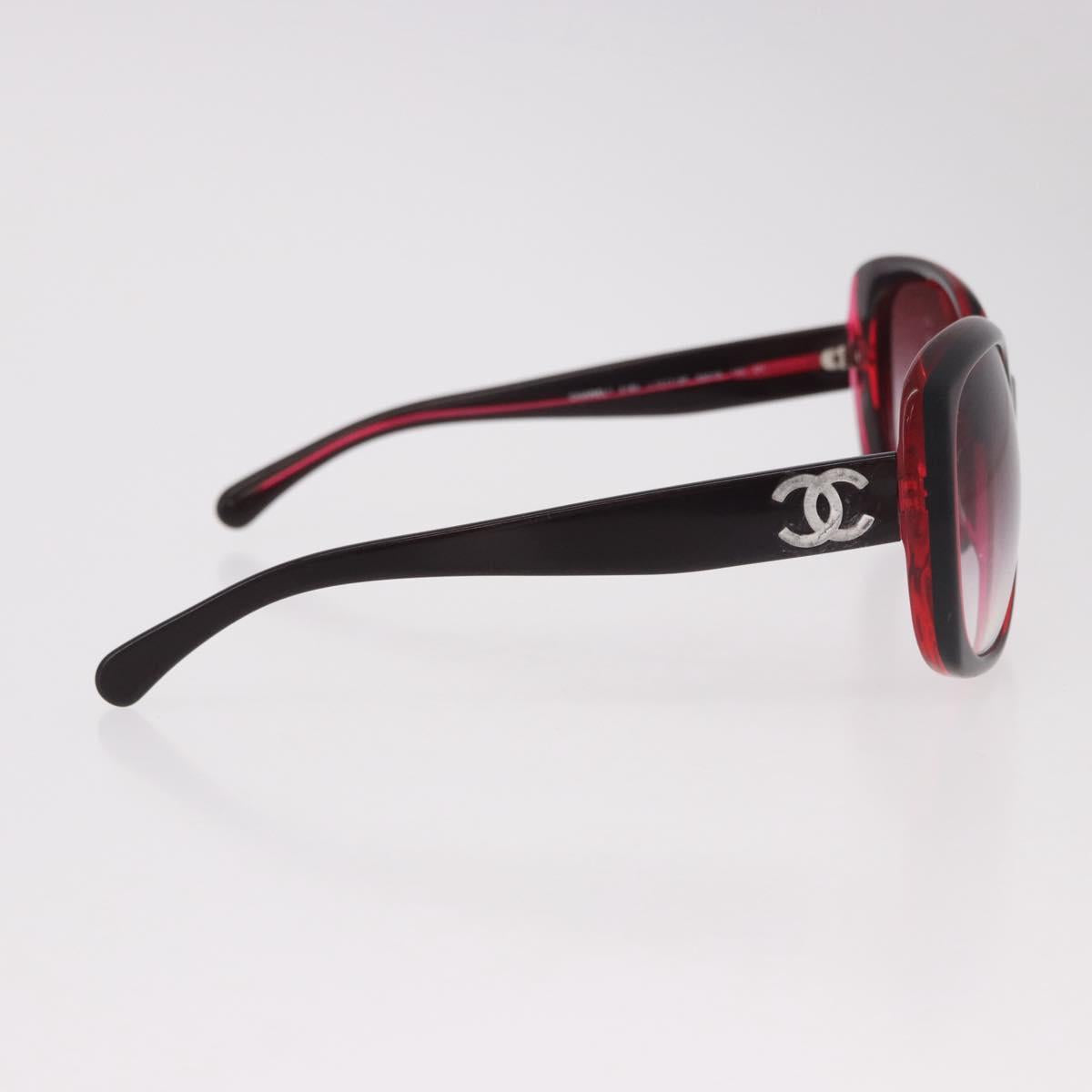 CHANEL Sunglasses Plastic Red CC Auth 190521 - Jerrillo image 6