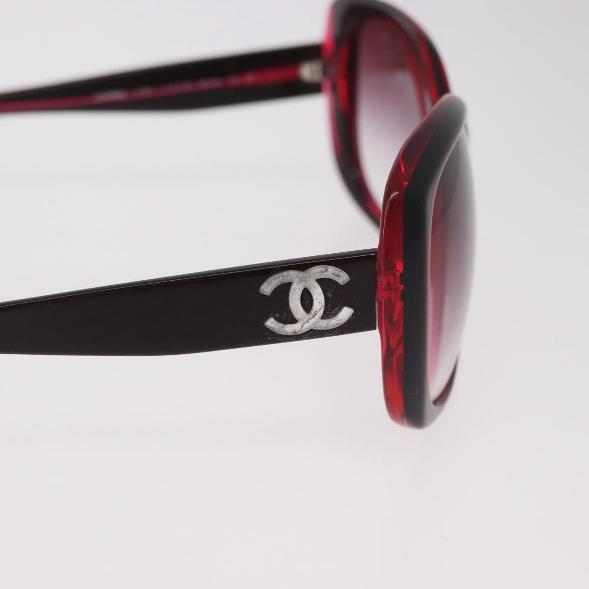 CHANEL Sunglasses Plastic Red CC Auth 190521 - Jerrillo image 7