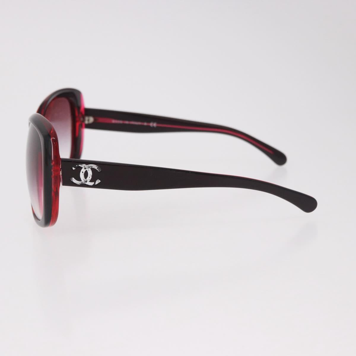 CHANEL Sunglasses Plastic Red CC Auth 190521 - Jerrillo image 8