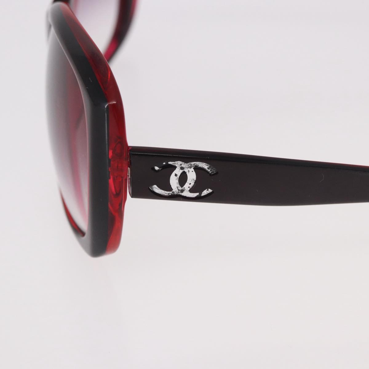 CHANEL Sunglasses Plastic Red CC Auth 190521 - Jerrillo image 9