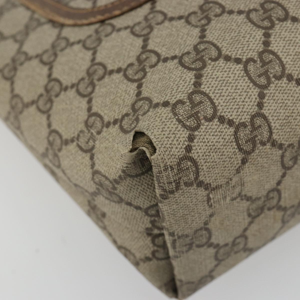 GUCCI GG Supreme Web Sherry Line Tote Bag PVC Beige Gold 39 002 4487 Auth 190532 - Jerrillo image 9