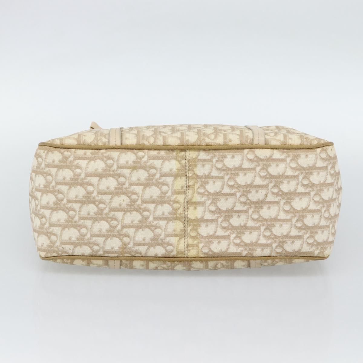 Christian Dior Trotter Canvas Romantic Chain Shoulder Bag PVC Ivory Auth 190613 - Jerrillo image 5