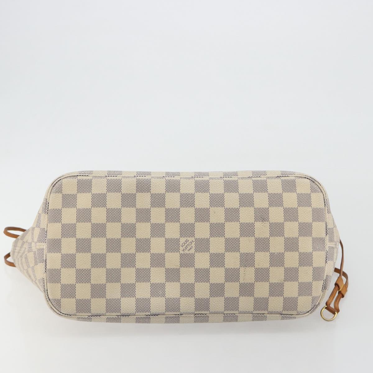 LOUIS VUITTON Damier Azur Neverfull MM Tote Bag N41605 LV Auth 190624 - Jerrillo image 5