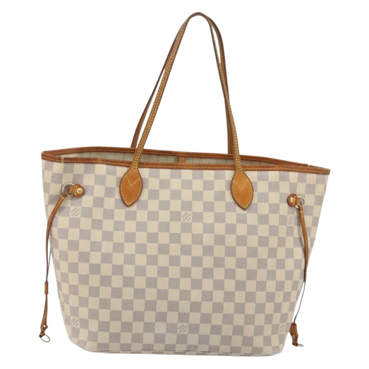 LOUIS VUITTON Damier Azur Neverfull MM Tote Bag N41605 LV Auth 190624 - Jerrillo image 2