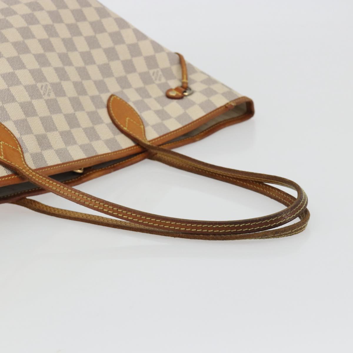 LOUIS VUITTON Damier Azur Neverfull MM Tote Bag N41605 LV Auth 190624 - Jerrillo image 7