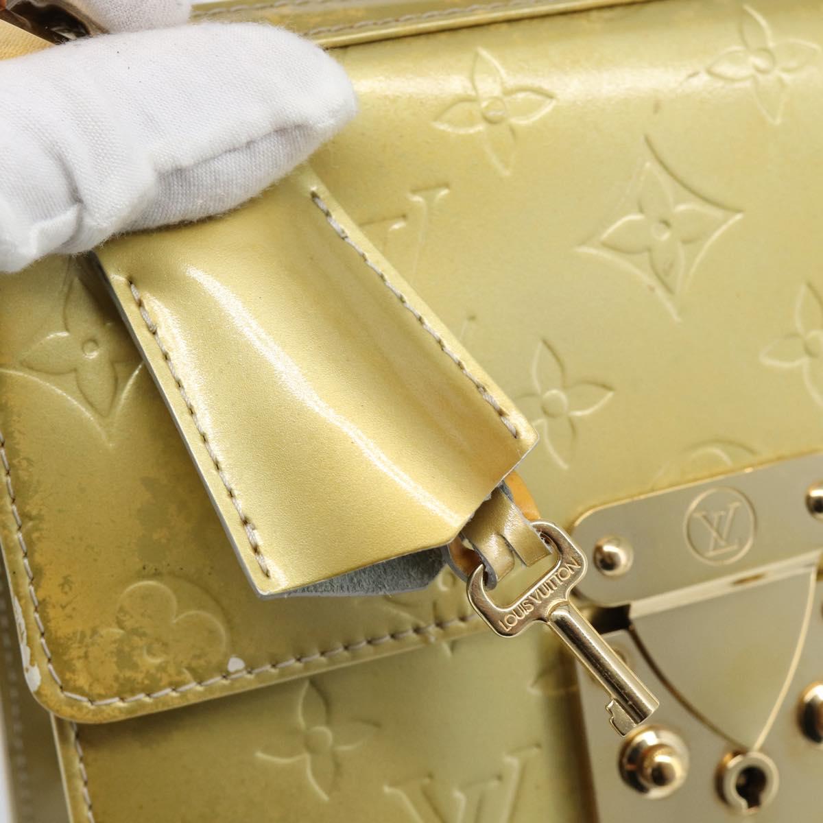 LOUIS VUITTON Monogram Vernis Spring street Hand Bag Gris M91029 LV Auth 190661 - Jerrillo image 10