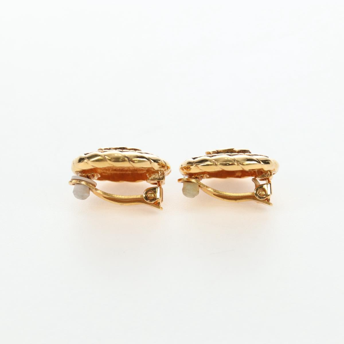 CHANEL COCO Mark Earring Metal Gold Tone CC Auth 190722M - Jerrillo image 4
