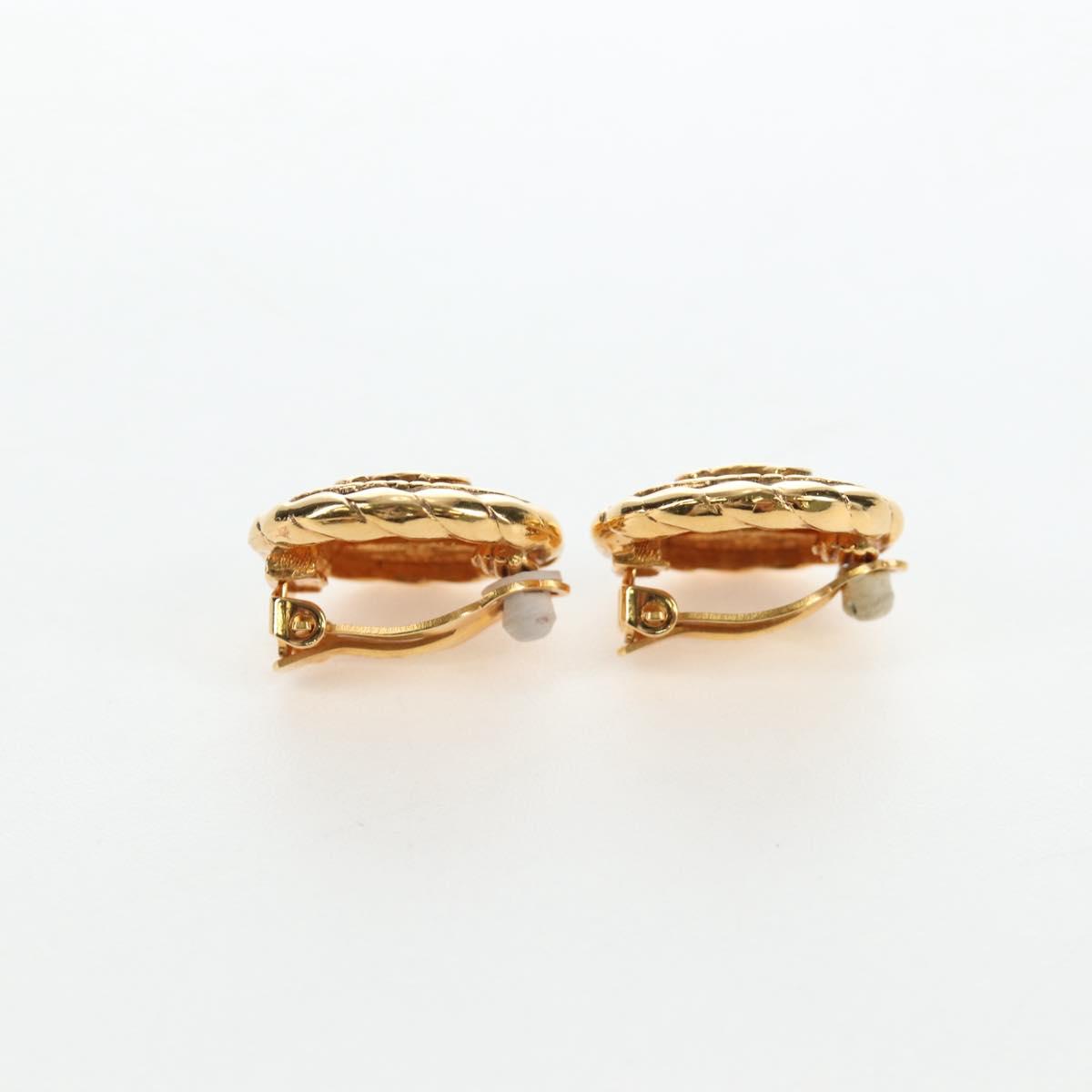 CHANEL COCO Mark Earring Metal Gold Tone CC Auth 190722M - Jerrillo image 5
