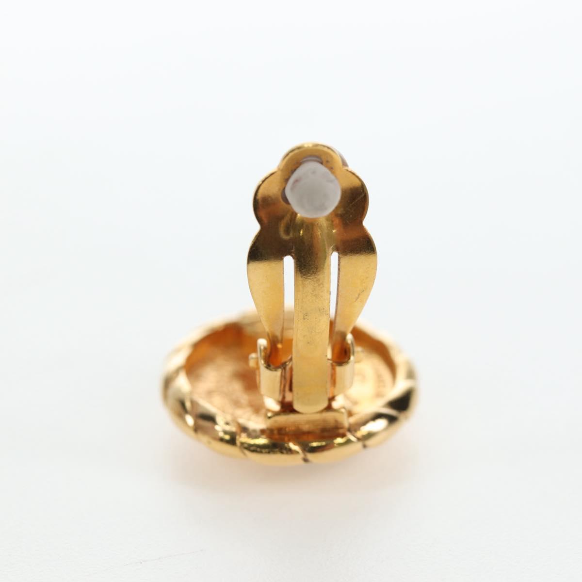 CHANEL COCO Mark Earring Metal Gold Tone CC Auth 190722M - Jerrillo image 8