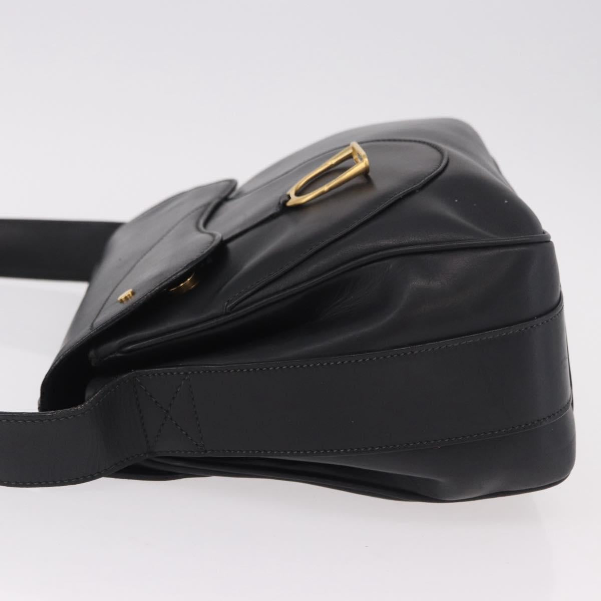 GUCCI Shoulder Bag Leather Black Gold 001 58 1563 Auth 190847 - Jerrillo image 4