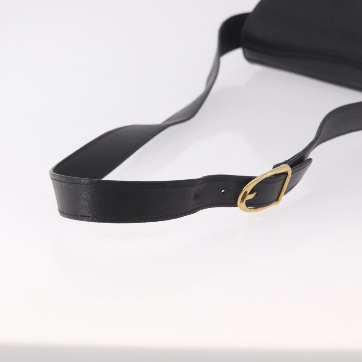 GUCCI Shoulder Bag Leather Black Gold 001 58 1563 Auth 190847 - Jerrillo image 7