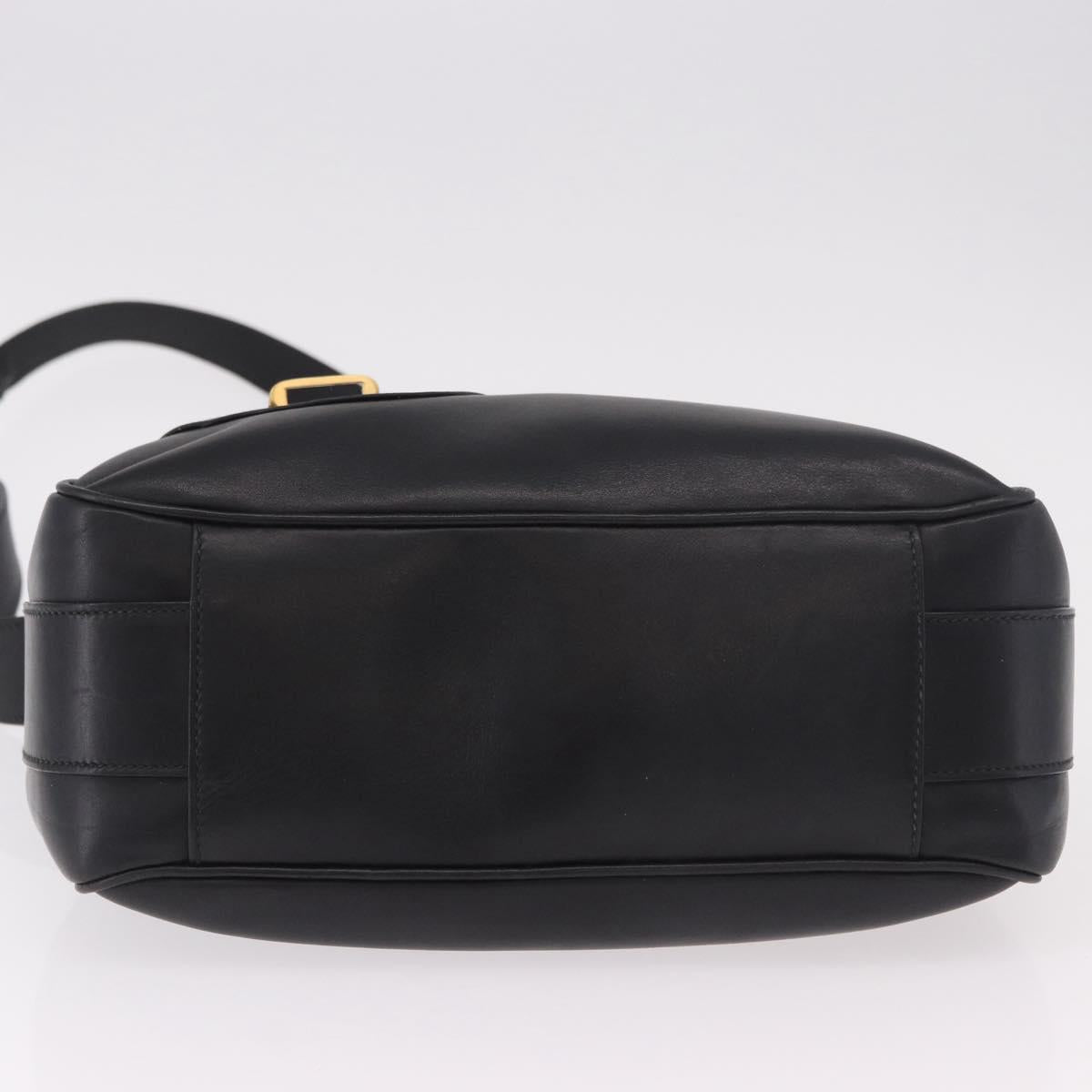 GUCCI Shoulder Bag Leather Black Gold 001 58 1563 Auth 190847 - Jerrillo image 5